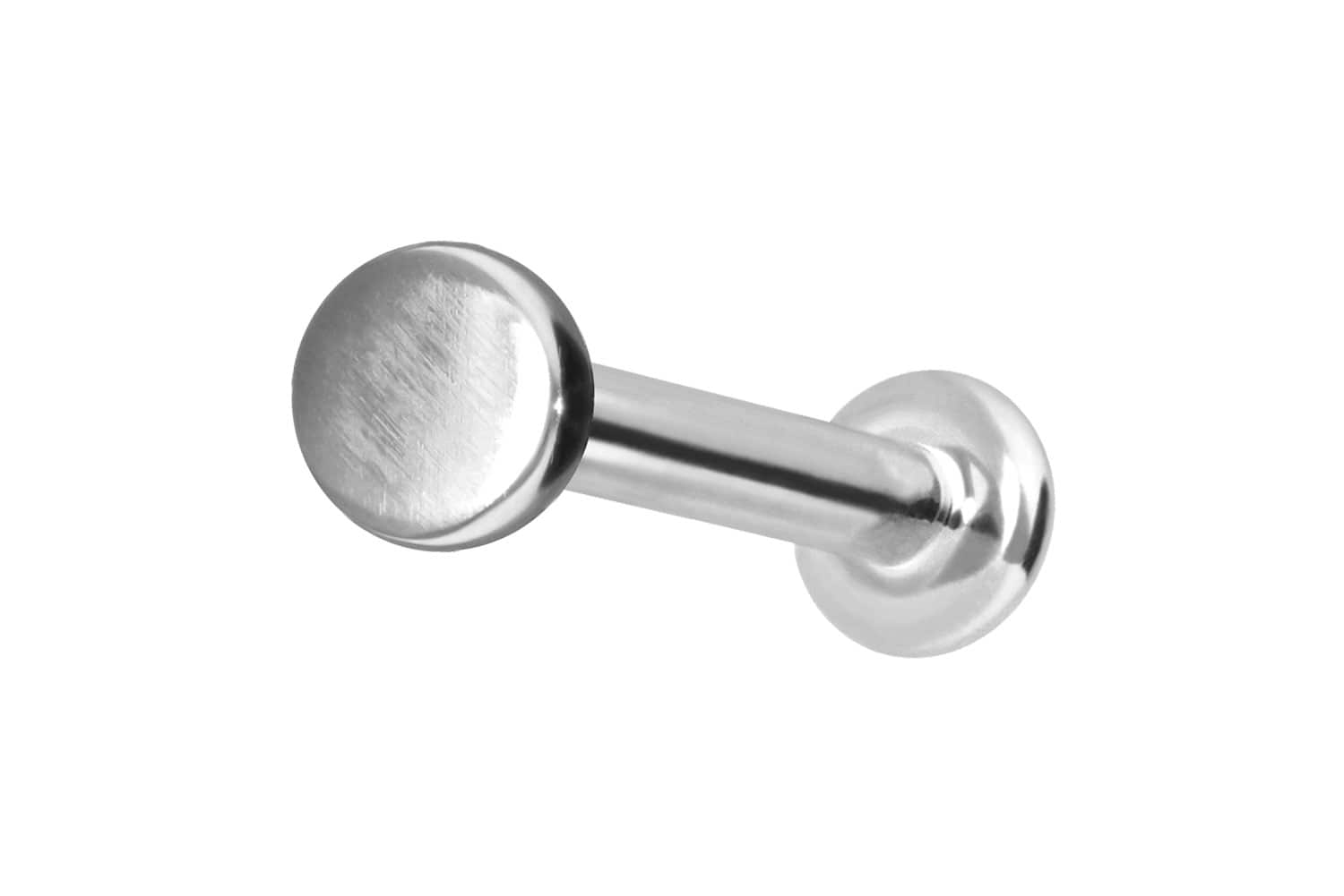 14 Karat Gold Labret Piercing mit Push Fit DISC